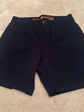 Architect Navy Flat-Front ActiveFlex Shorts
